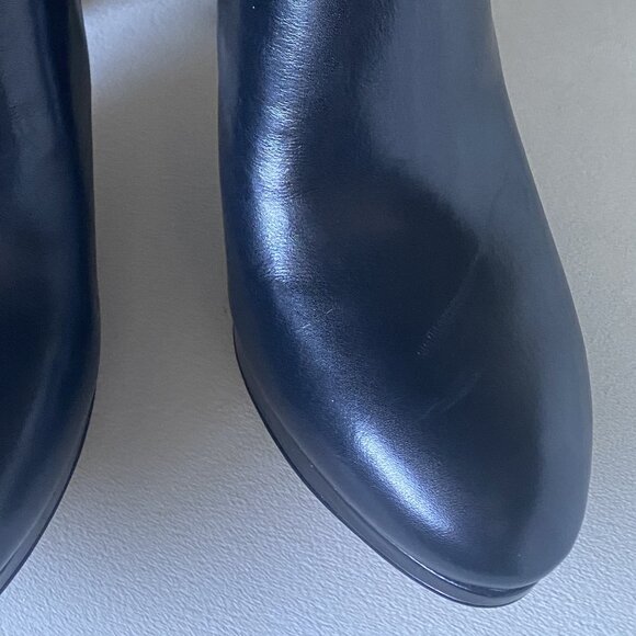 Black Leather Ankle Boots NINE WEST - Picture 11 of 16